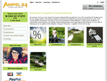 Tablet Screenshot of ampel24.dk